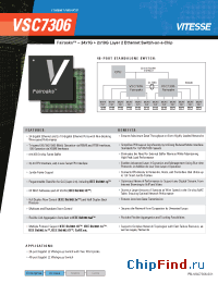 Datasheet VSC7306 manufacturer Vitesse