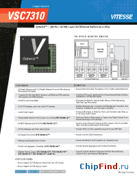 Datasheet VSC7310 manufacturer Vitesse