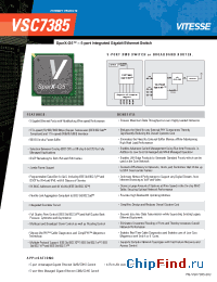 Datasheet VSC7385 manufacturer Vitesse