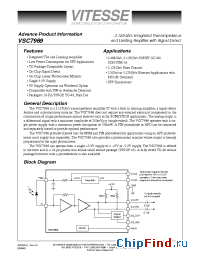 Datasheet VSC7969W manufacturer Vitesse