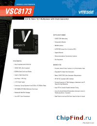 Datasheet VSC8173 manufacturer Vitesse