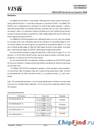 Datasheet VG37256802AT-7L manufacturer VIS