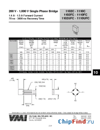 Datasheet 1102C manufacturer Voltage Multipliers