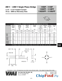 Datasheet 1102UFF manufacturer Voltage Multipliers