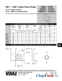 Datasheet 1206C производства Voltage Multipliers