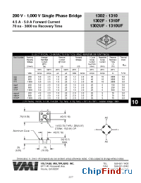 Datasheet 1302 manufacturer Voltage Multipliers