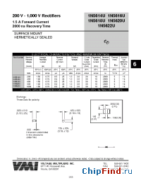 Datasheet 1N5620U manufacturer Voltage Multipliers