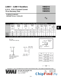 Datasheet 1N6521U manufacturer Voltage Multipliers