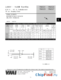 Datasheet 1N6525 manufacturer Voltage Multipliers