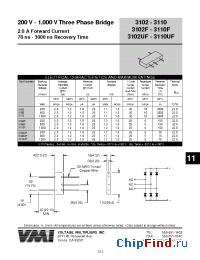 Datasheet 3106 manufacturer Voltage Multipliers