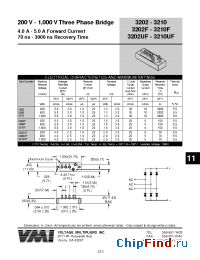 Datasheet 3206UF manufacturer Voltage Multipliers