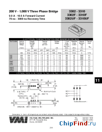 Datasheet 3302F manufacturer Voltage Multipliers