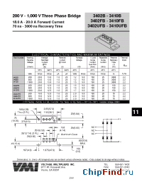 Datasheet 3402FB manufacturer Voltage Multipliers