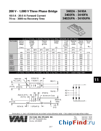 Datasheet 3402UFA производства Voltage Multipliers
