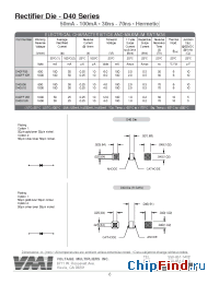Datasheet D40FF10R manufacturer Voltage Multipliers