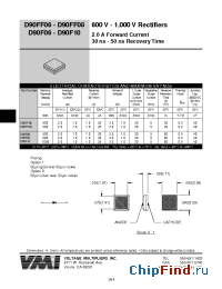 Datasheet D90F06 manufacturer Voltage Multipliers