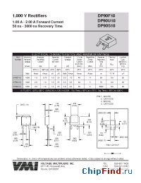 Datasheet DP90U18 manufacturer Voltage Multipliers