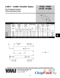 Datasheet FP75F manufacturer Voltage Multipliers