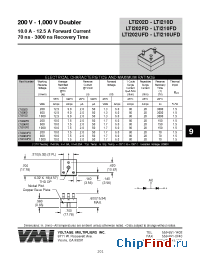 Datasheet LTI202UFD manufacturer Voltage Multipliers