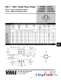 Datasheet LTI402F manufacturer Voltage Multipliers