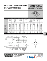 Datasheet LTI402FT manufacturer Voltage Multipliers