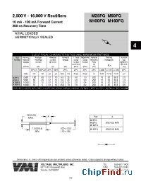 Datasheet M25FG manufacturer Voltage Multipliers