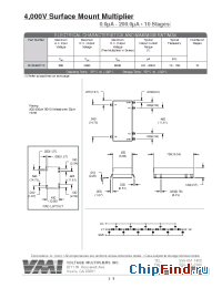 Datasheet MVM402P10 manufacturer Voltage Multipliers