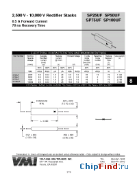 Datasheet SP50UF manufacturer Voltage Multipliers