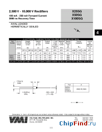 Datasheet X100SG производства Voltage Multipliers