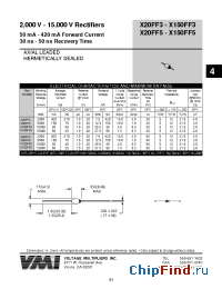 Datasheet X50FF5 manufacturer Voltage Multipliers