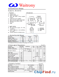 Datasheet PIC-830TM manufacturer Waitrony