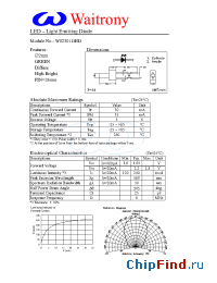 Datasheet W02301GHD manufacturer Waitrony