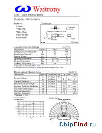 Datasheet W03304YSC-A manufacturer Waitrony