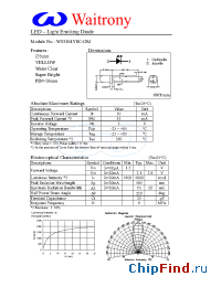 Datasheet W03304YSC-OM manufacturer Waitrony