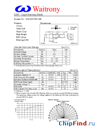 Datasheet W03309YHC-OB manufacturer Waitrony