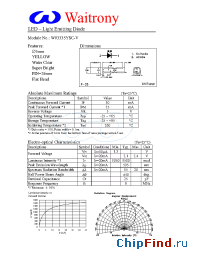 Datasheet W03335YSC-V manufacturer Waitrony
