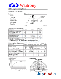 Datasheet W03360YSC manufacturer Waitrony