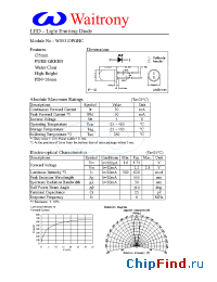 Datasheet W05310PGHC manufacturer Waitrony
