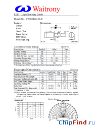 Datasheet W05310RSC-6S-B manufacturer Waitrony