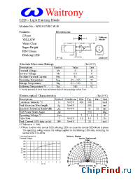 Datasheet W05310YSC-W-B manufacturer Waitrony