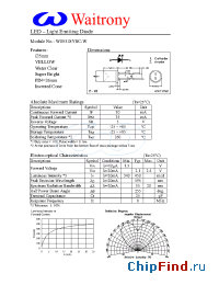 Datasheet W05318YSC-W manufacturer Waitrony