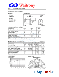 Datasheet W08350GHD-O manufacturer Waitrony