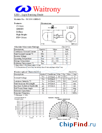 Datasheet W10351GHD-O manufacturer Waitrony