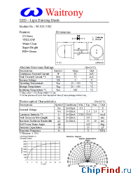 Datasheet W10351YSC manufacturer Waitrony