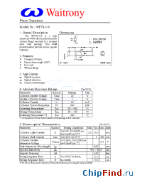 Datasheet WPTS-310 manufacturer Waitrony