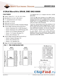 Datasheet EDI88512CAF32I manufacturer WEDC