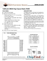 Datasheet EDI8L32128C-12 manufacturer WEDC