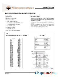 Datasheet EDI9F416128C-100 manufacturer WEDC