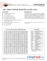 Datasheet W3DG72128V75D2 manufacturer WEDC