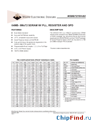 Datasheet W3DG7216V75D2 manufacturer WEDC